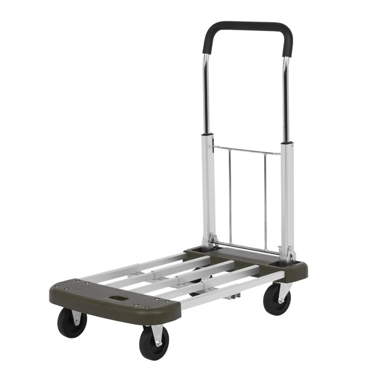 CHWRAR SIYDEARS 300 Lb. Portable Luggage Cart Folding Hand Utility Cart